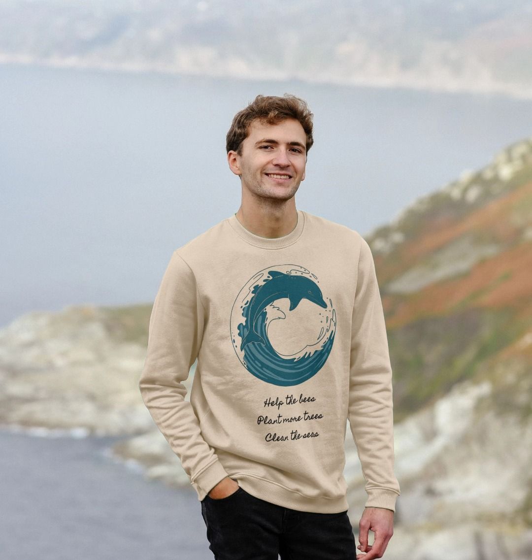 eco-friendly sweatshirt, sustainable clothing, organic cotton sweatshirt.