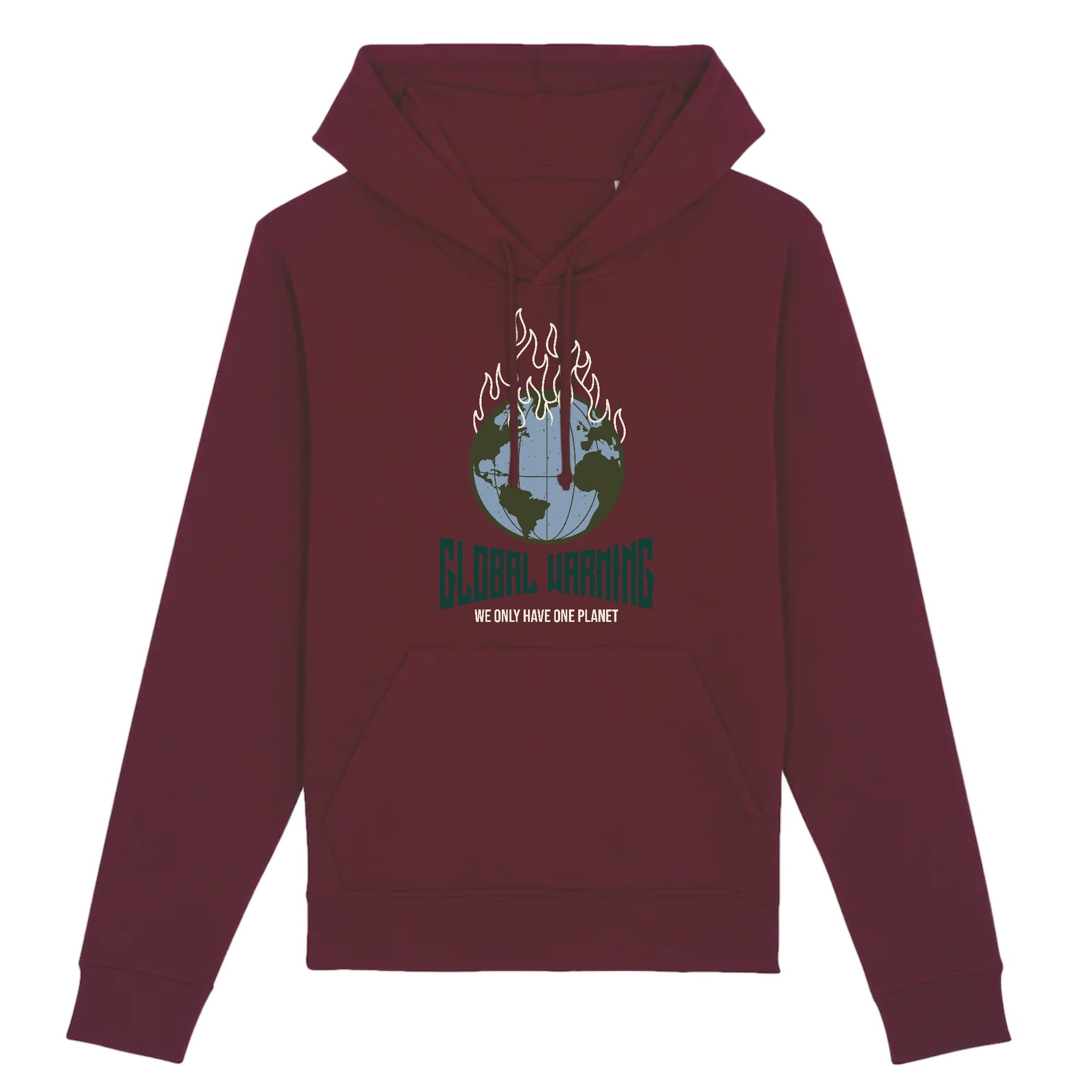 Maroon eco friendly hoodie