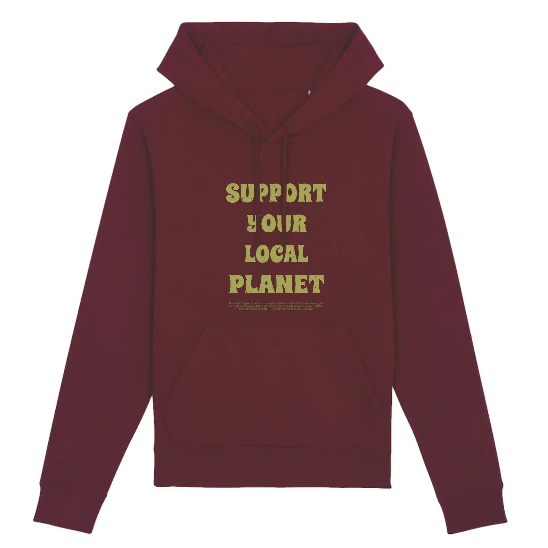 Maroon eco friendly hoodie