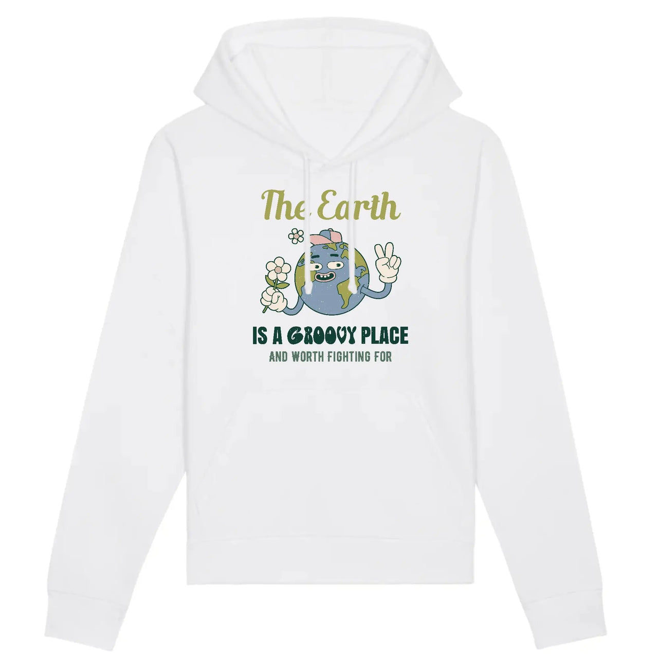 White eco friendly hoodie