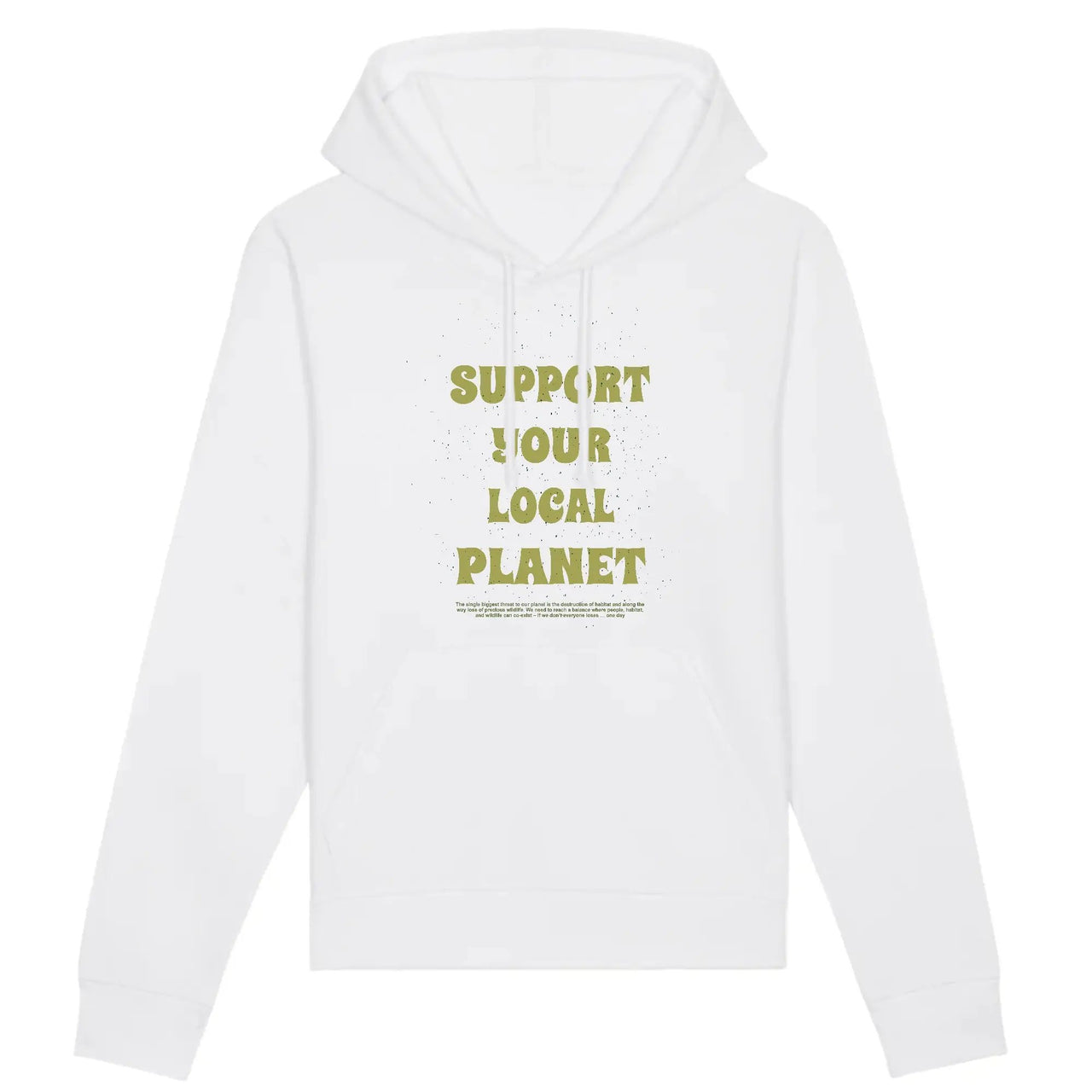 White eco friendly hoodie