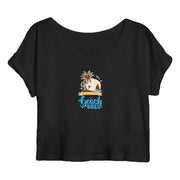 beach vibes organic cotton crop top
