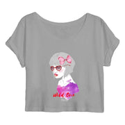 a women's crop top with the words wild one on it