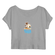 beach vibes organic cotton crop top