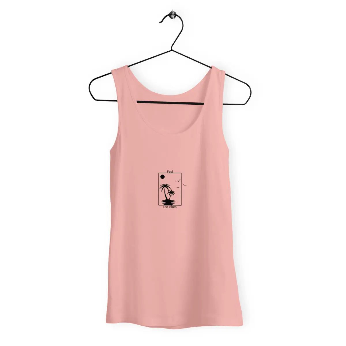 Feel the vibes woman's best organic cotton tank top