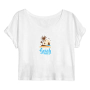 beach vibes organic cotton crop top